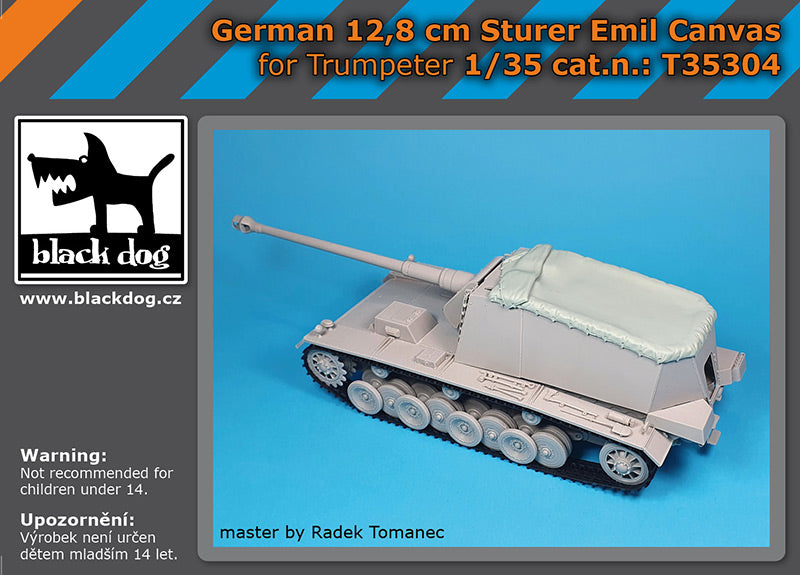 Blackdog BDT35304 1:35 German 12,8 cm Emil canvas