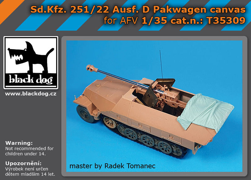 Blackdog BDT35309 1:35 Sd.Kfz.251/22 Ausf.D canvas