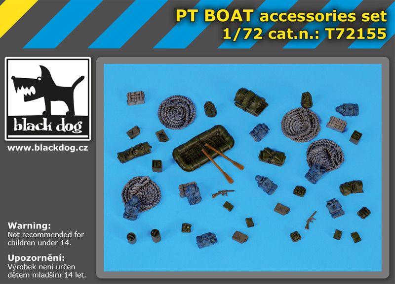 Blackdog BDT72155 1:72 PT boat accessories set