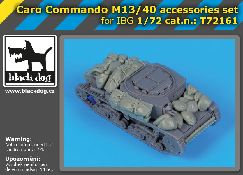 Blackdog BDT72161 1:72 Carro Comando M13/40 accessories set
