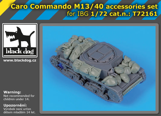 Blackdog BDT72161 1:72 Carro Comando M13/40 accessories set