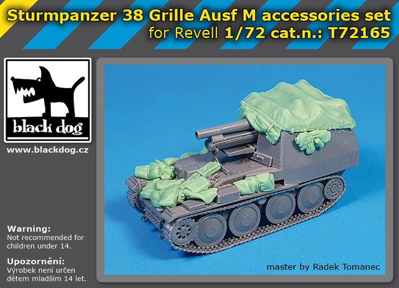 Blackdog BDT72165 1:72 Sturmpanzer 38 Grille Ausf M accessories set