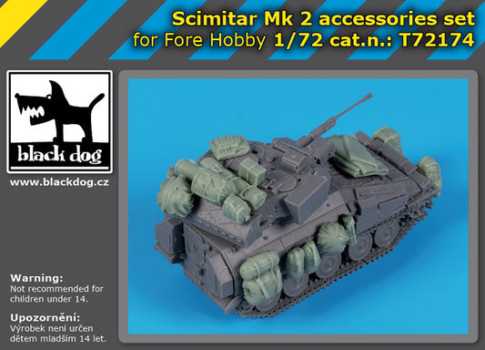 Blackdog BDT72174 1:72 Scimitar Mk 2 accessories set
