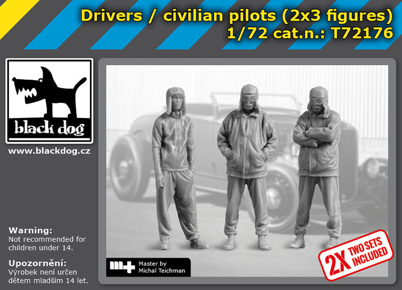 Blackdog BDT72176 1:72 Drivers / civilian pilots
