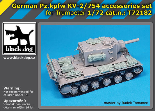 Blackdog BDT72182 1:72 Pz.Kpfw KV-2 accessories set