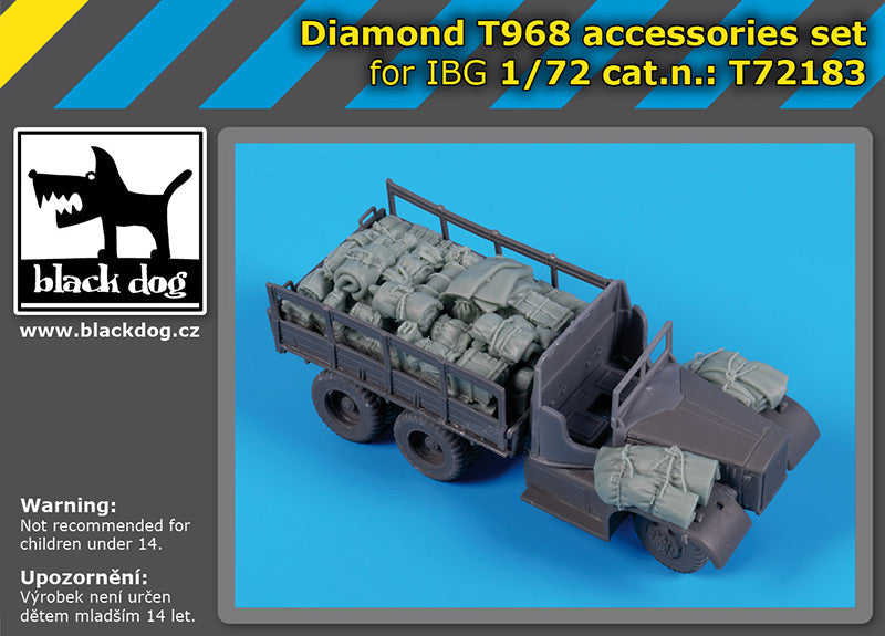 Blackdog BDT72183 1:72 Diamond T968 accessories set