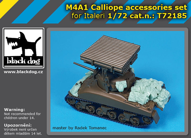 Blackdog BDT72185 1:72 M4A1 Sherman Calliope accessories set