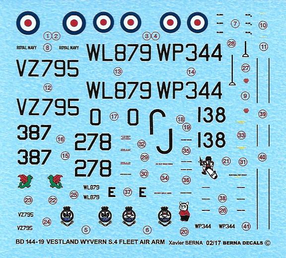 Berna Decals BER14419 1:144 Westland Wyvern S.4: N278