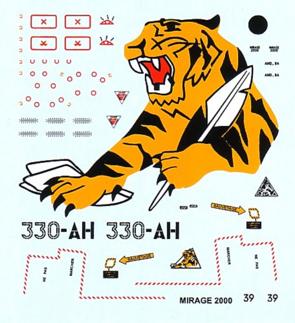 Berna Decals BER48002 1:48 Dassault_Mirage 2000C