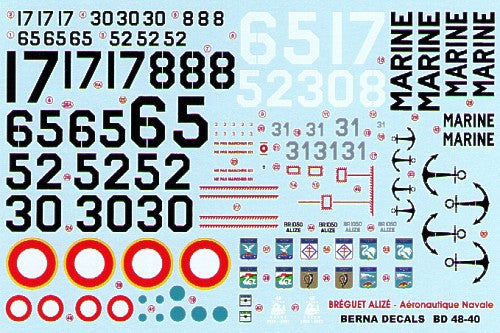 Berna Decals BER48040 1:48 Breguet 1050 Alize