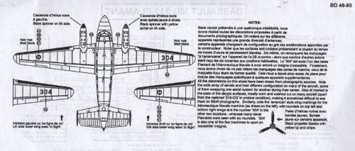 Berna Decals BER48080 1:48 Dassault MD-312 Flamant