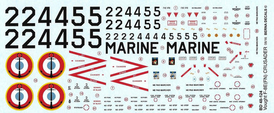 Berna Decals BER48124 1:48 Vought F-8E