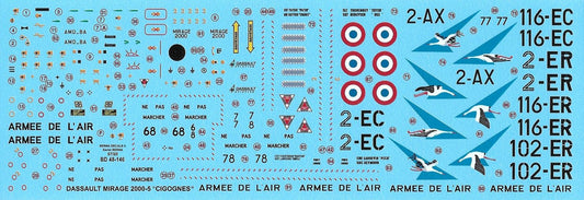 Berna Decals BER48146 1:48 Dassault_Mirage 2000-5F 'Cigognes'