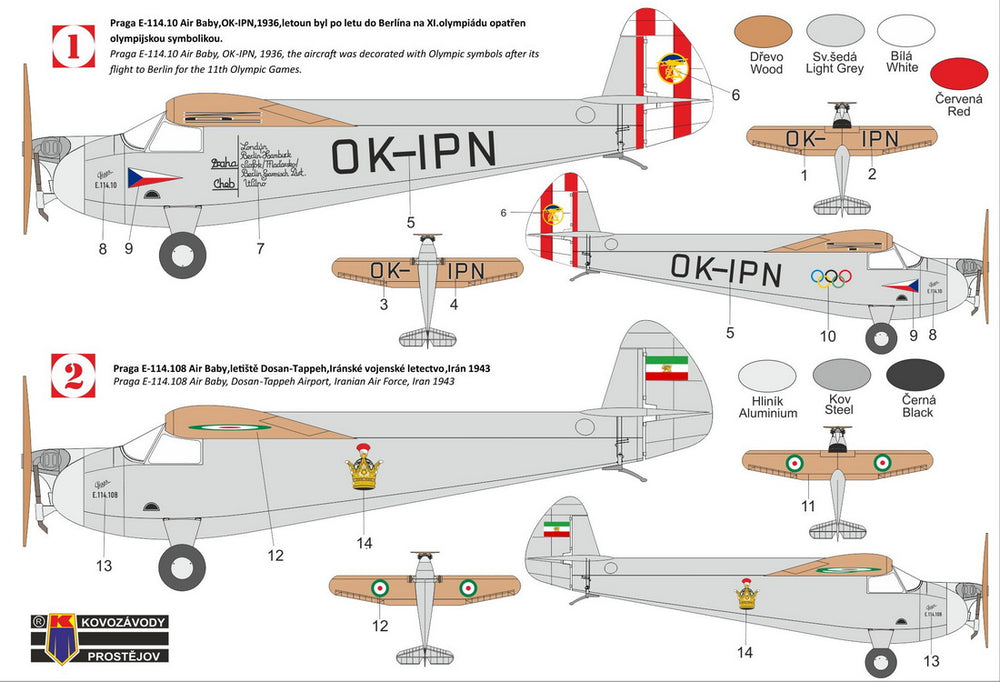 Kovozavody Prostejov BLK72006 1:72 Praga E-114B 1 kit