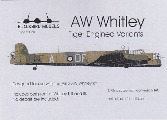 Blackbird Models BMA72026 1:72 Armstrong-Whitworth Whitley Tiger Engine