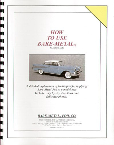 Bare-Metal BMBOOK1 Booklet on how to use BARE METAL FOIL on model cars