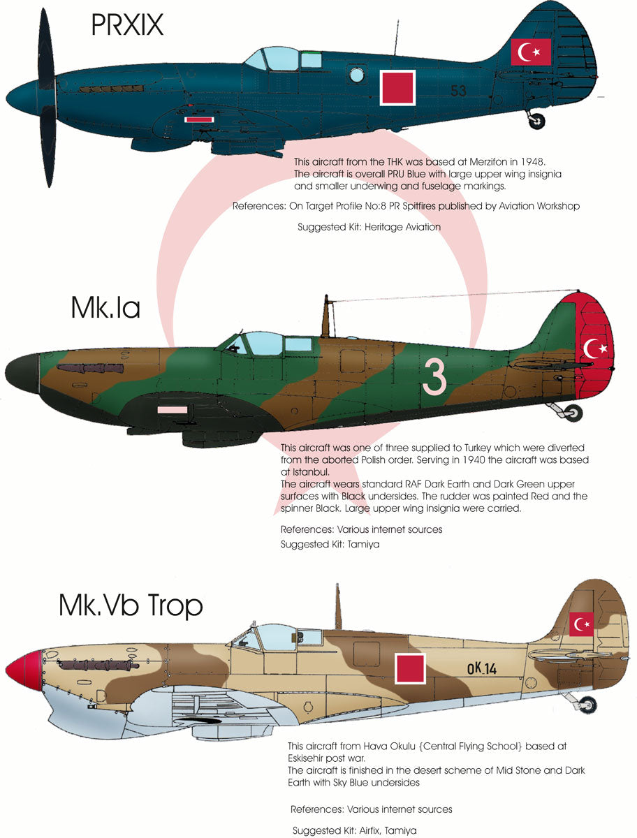 Blackbird BMD48006 1:48 Turkish Supermarine Spitfires