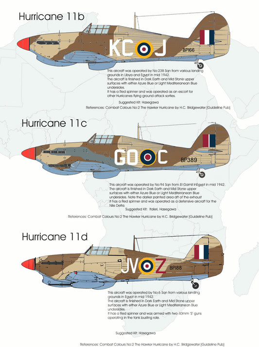 Blackbird BMD48009 1:48 Hawker Hurricanes Over the Desert