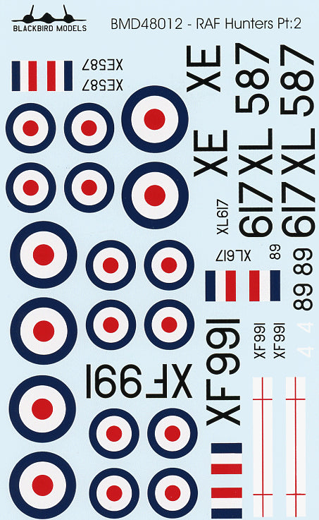 Blackbird BMD48012 1:48 RAF Hawker Hunters Part 2