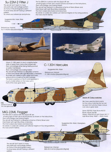 Blackbird BMD72002 1:72 Libyan Arab Air Force Decals