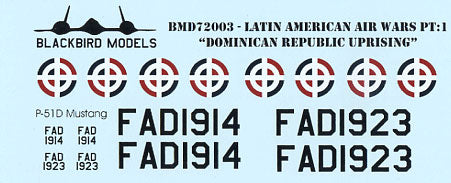 Blackbird BMD72003 1:72 Latin American Air Wars Part 1