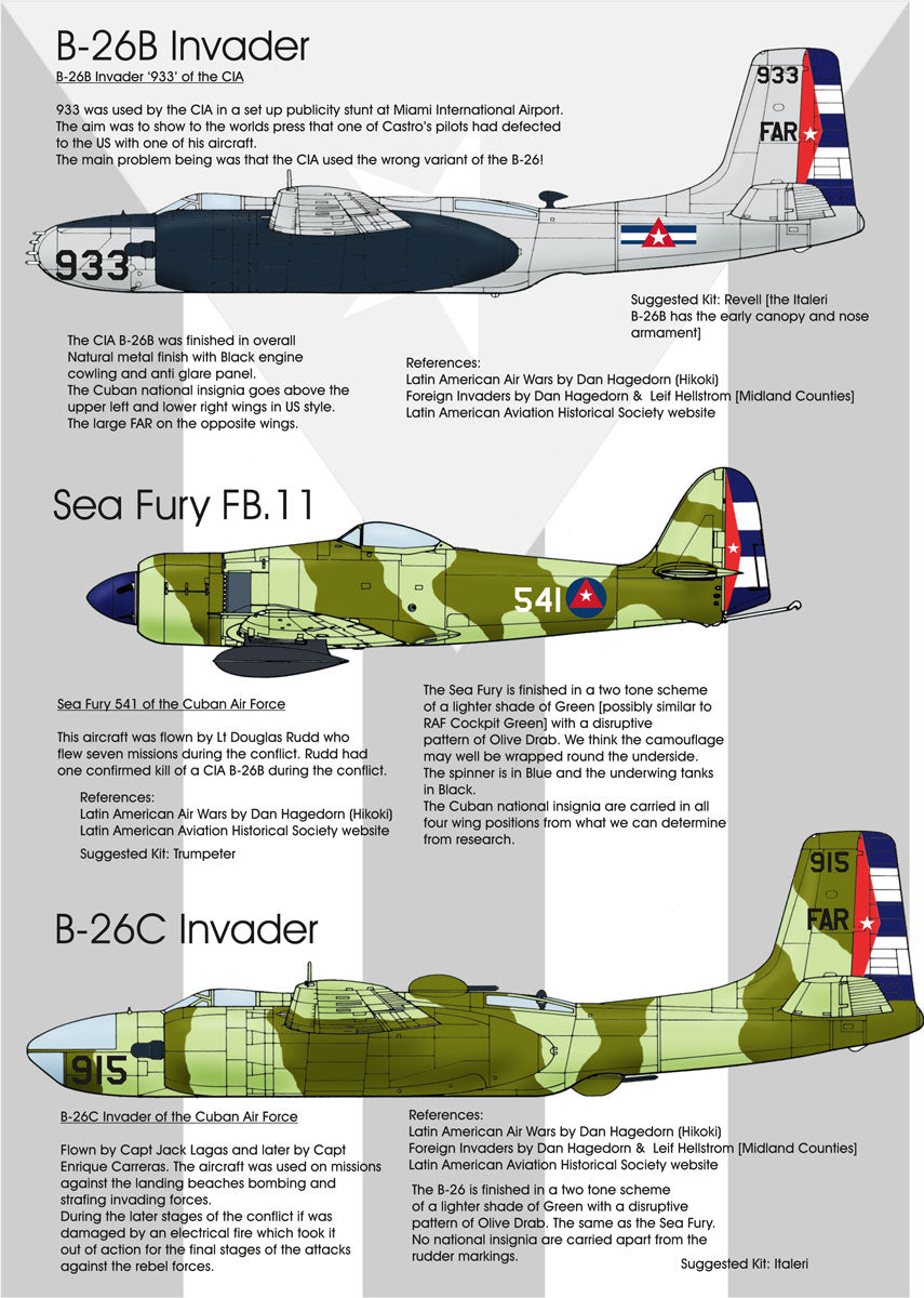 Blackbird BMD72005 1:72 Bay Of Pigs Cuban Air Force