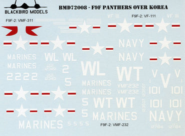 Blackbird BMD72008 1:72 Navy Blues Part 1 Grumman Panthers