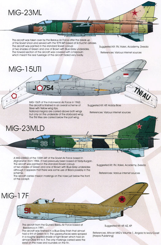 Blackbird BMD72011 1:72 Exotic MiG's Part 1