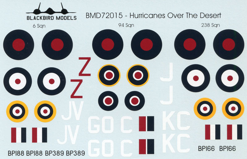 Blackbird BMD72015 1:72 Hawker Hurricanes Over The Desert