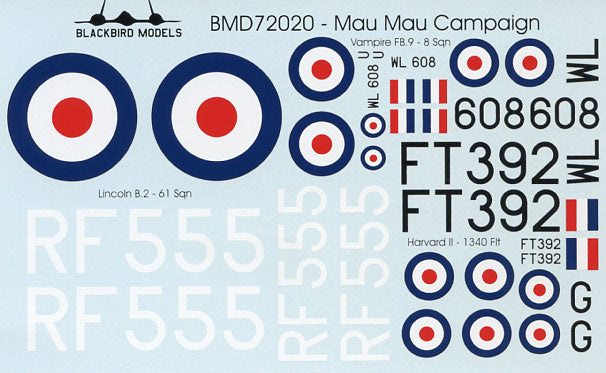 Blackbird BMD72020 1:72 Mau Mau Campaign Avro Lincoln B.2