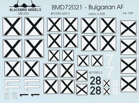 Blackbird BMD72021 1:72 WWII Bulgarian Air Force