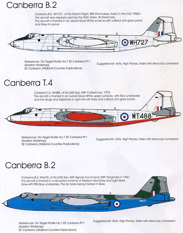 Blackbird BMD72023 1:72 RAF Canberras Part 1