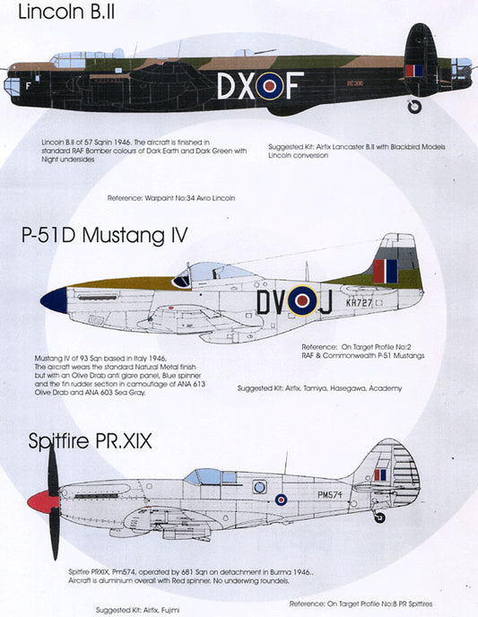 Blackbird BMD72029 1:72 RAF 1945-50 Part 1