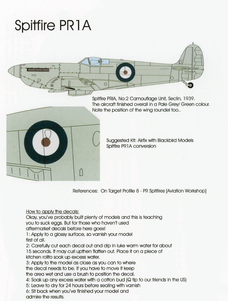 Blackbird Models BMD72052 1:72 Early War RAF Pt:1