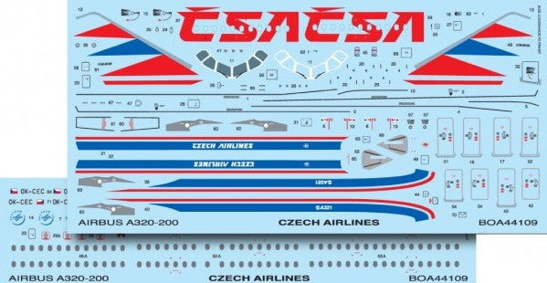 Boa Decals BOA144109 1:144 Airbus A321 Czech Airlines