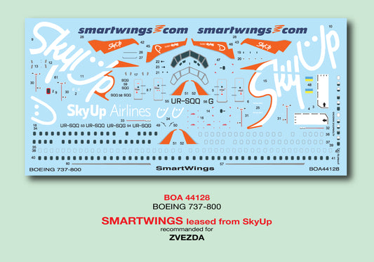 Boa Decals BOA144128 1:144 Boeing 737-800 Smartwings SkyUp
