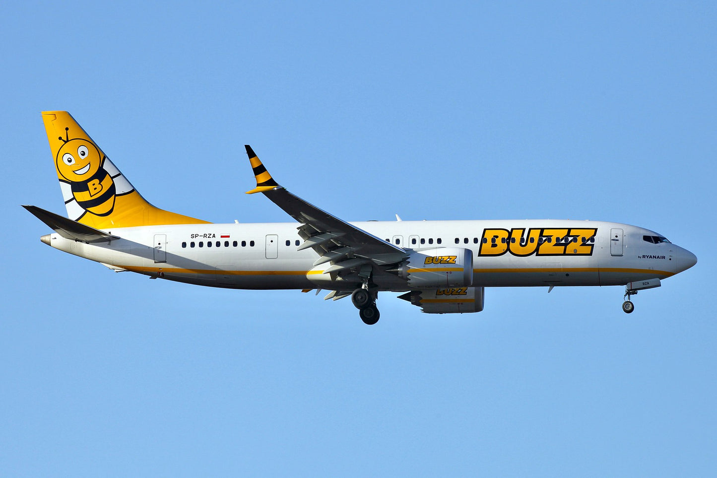 Boa Decals BOA144134 1:144 Boeing 737 MAX 8 BUZZ Ryanair Sun