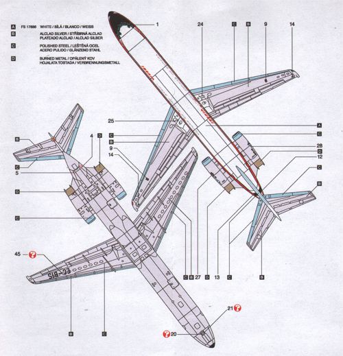 Boa Decals BOA14438 1:144 Douglas DC-9-32 Iberia Old Livery