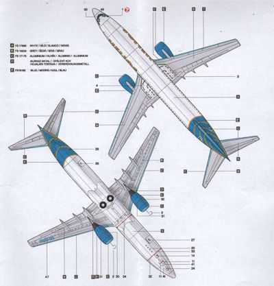 Boa Decals BOA14459 1:144 Boeing 737-800 HELIOS