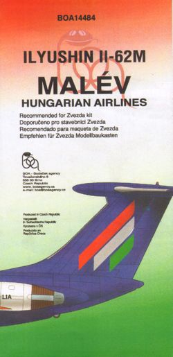 Boa Decals BOA14484 1:144 Ilyushin IL-62M Malev