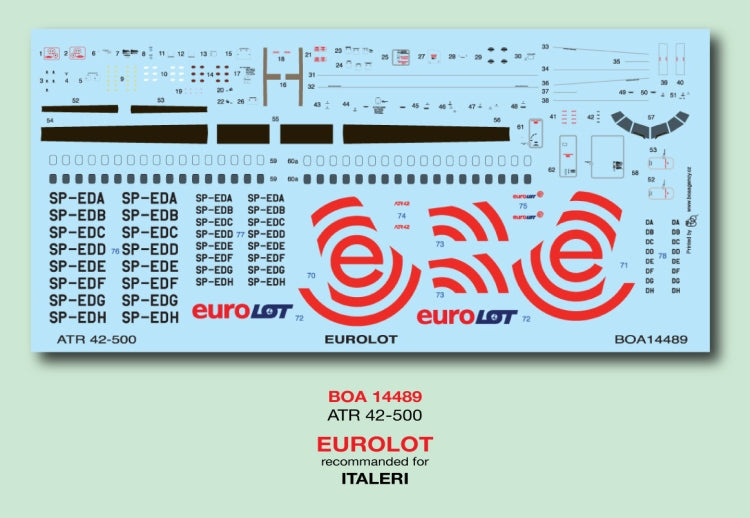 Boa Decals BOA14489 1:144 ATR ATR-42-500 EUROLOT