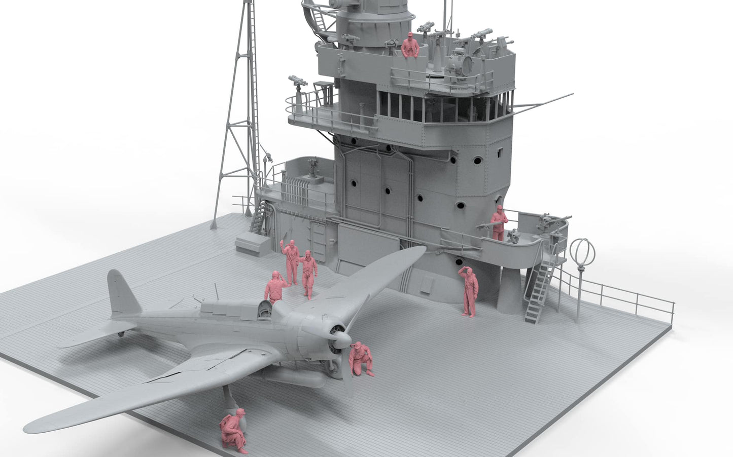 Border Model BR-006 1:35 Japanese Naval Officers & Pilots Figures