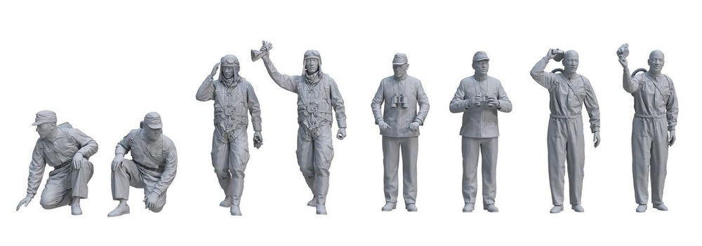 Border Model BR-006 1:35 Japanese Naval Officers & Pilots Figures