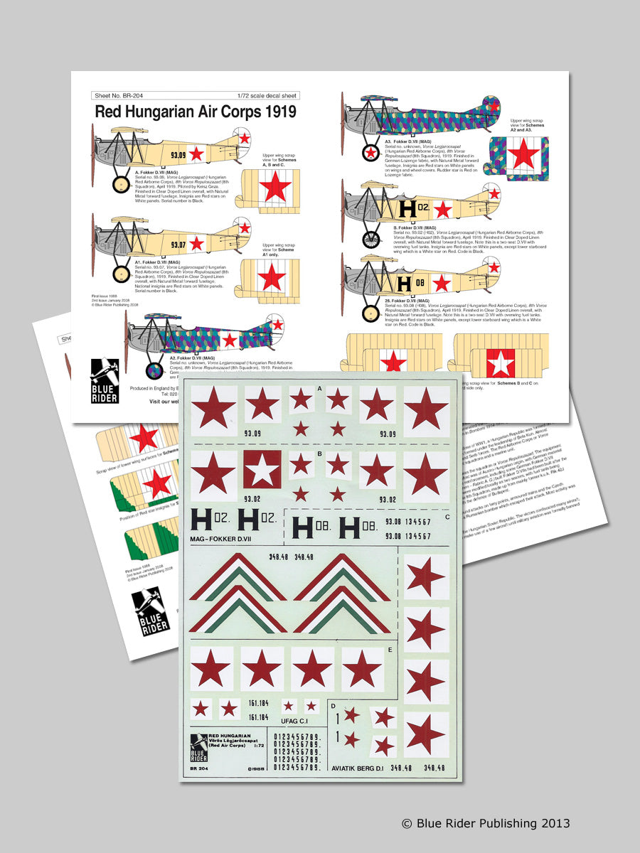Blue Rider BR204 1:72 1919 Red Hungarian Air Corps