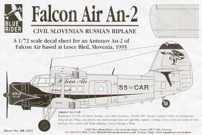 Blue Rider BR2101 1:72 Antonov An-2 'Colt' Falcon Air