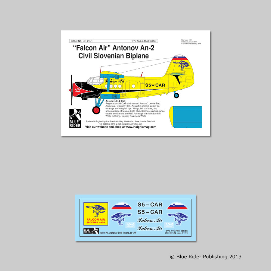 Blue Rider BR2101 1:72 Antonov An-2 'Colt' Falcon Air