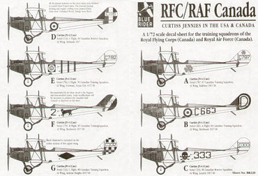 Blue Rider BR226 1:72 Curtiss Jennies in the USA and Canada