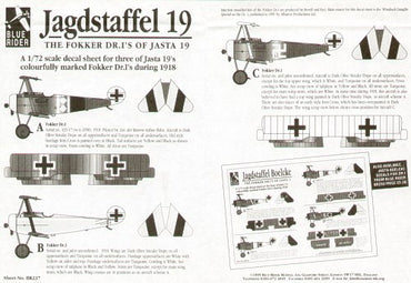 Blue Rider BR237 1:72 Fokker Dr.I Triplane