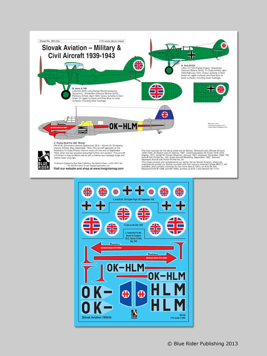 Blue Rider BR238 1:72 Slovak Aviation