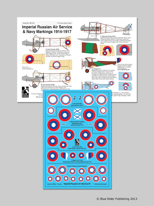 Blue Rider BR244 1:72 Imperial Soviet Air Service and Navy 1914-17